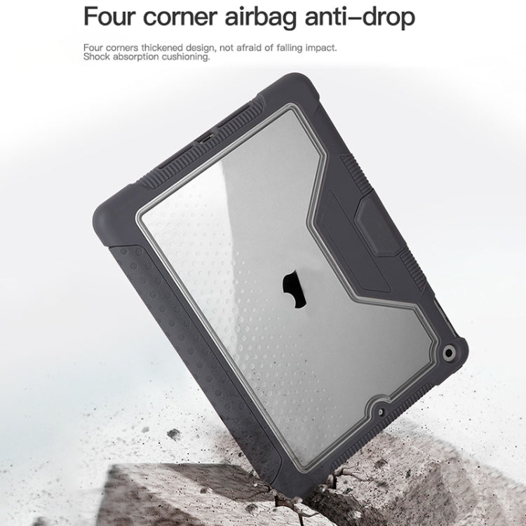 For iPad 10.2 2019 / 10.2 2020 / 10.2 2021 3-fold TPU Acrylic PC Smart Leather Tablet Case