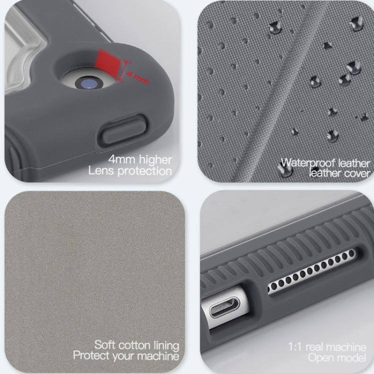 For iPad 10.2 2019 / 10.2 2020 / 10.2 2021 3-fold TPU Acrylic PC Smart Leather Tablet Case
