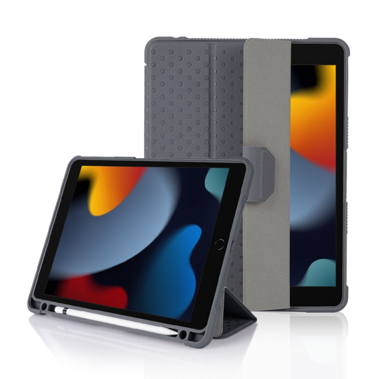 3-fold TPU Acrylic PC Smart Leather Tablet Case For iPad Pro 11 2018 / 2020 / 2021 / Air 10.9 2020 / Air 10.9 2022 (Black)