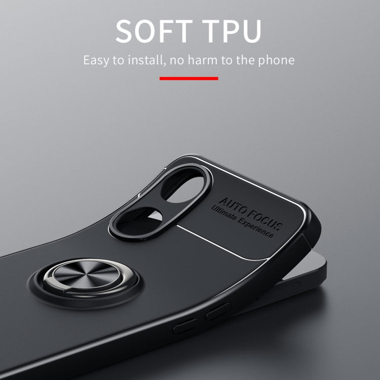 For OPPO A58 5G Metal Ring Holder 360 Degree Rotating TPU Case