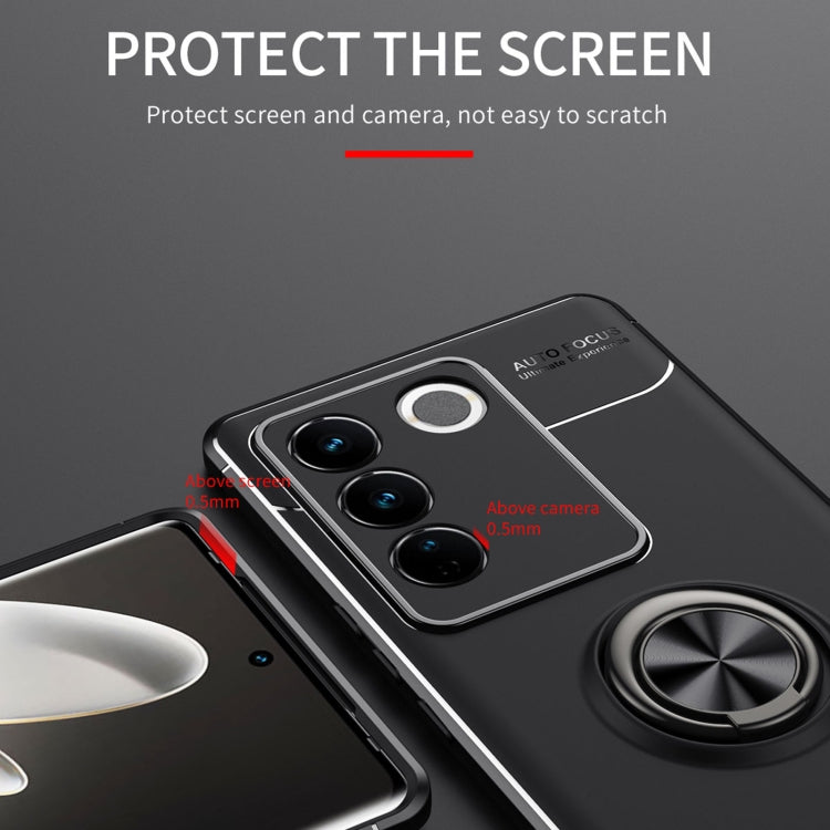 For vivo S16 Metal Ring Holder 360 Degree Rotating TPU Case