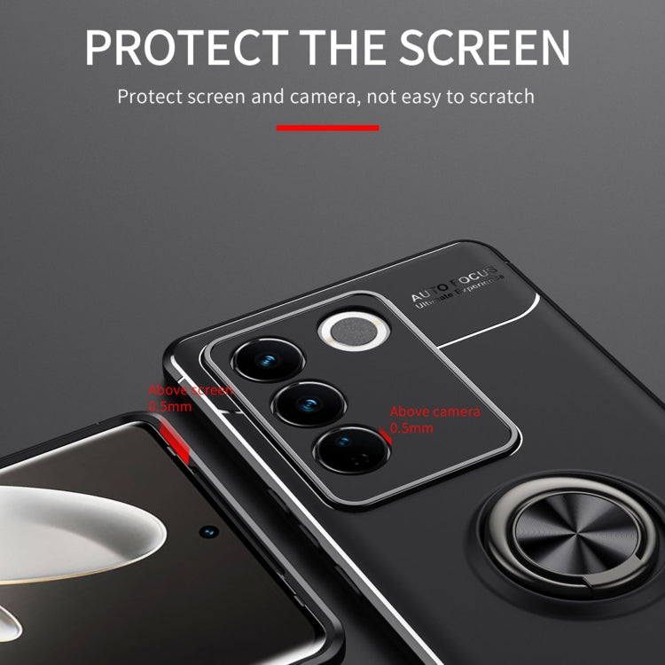 For vivo S16 Pro Metal Ring Holder 360 Degree Rotating TPU Case