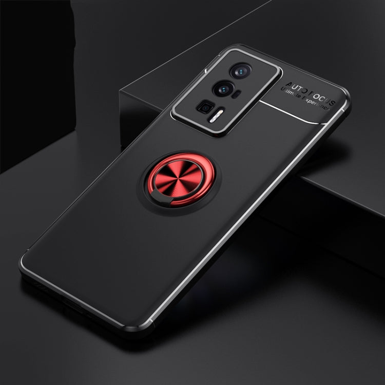 For Xiaomi Redmi K60 Pro Metal Ring Holder 360 Degree Rotating TPU Case