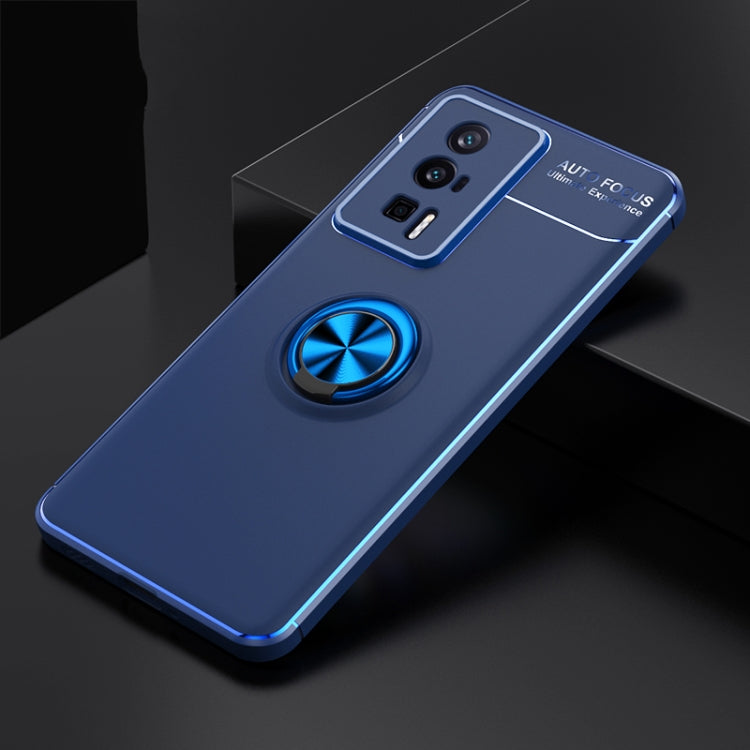 For Xiaomi Redmi K60 Pro Metal Ring Holder 360 Degree Rotating TPU Case