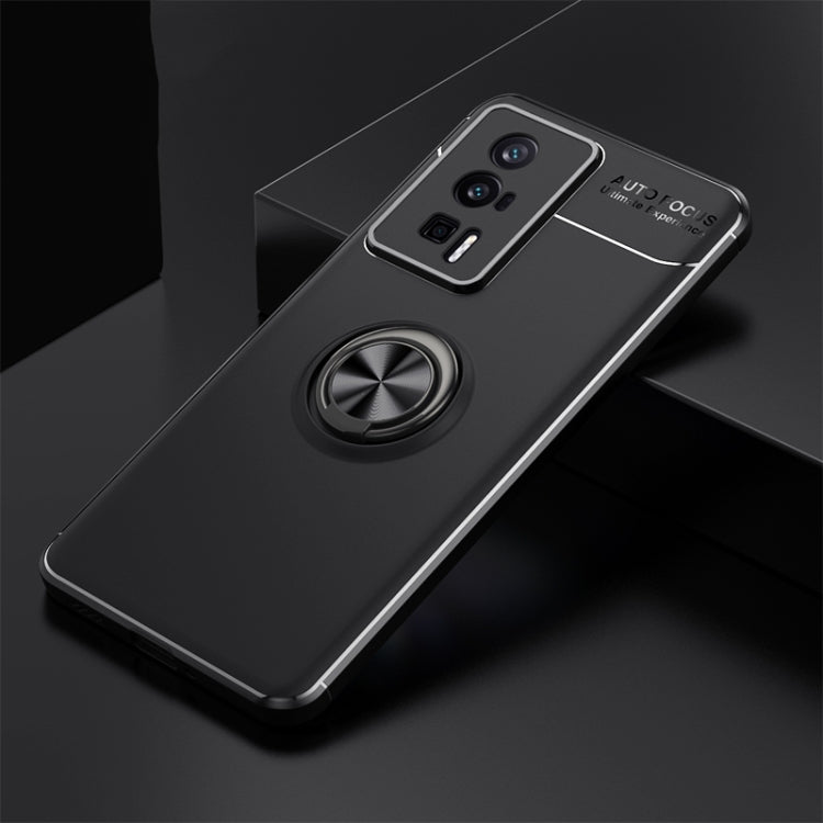 For Xiaomi Redmi K60 Pro Metal Ring Holder 360 Degree Rotating TPU Case