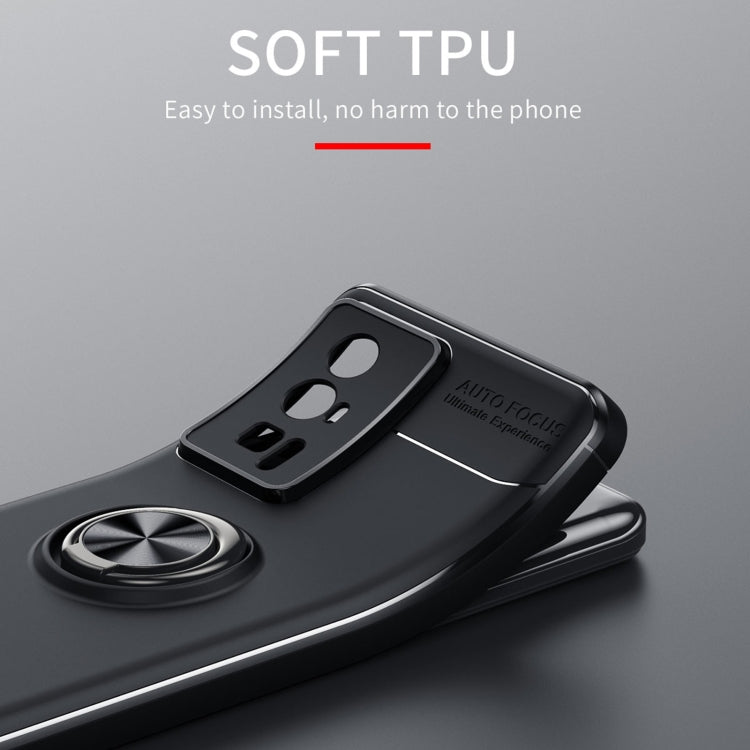 For Xiaomi Redmi K60 Pro Metal Ring Holder 360 Degree Rotating TPU Case
