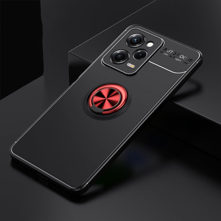 For Xiaomi Redmi Note 12 Pro 5G Metal Ring Holder 360 Degree Rotating TPU Case