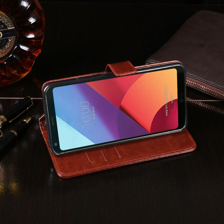 For LG G6 idewei Crazy Horse Texture Horizontal Flip Leather Case with Holder & Card Slots & Wallet
