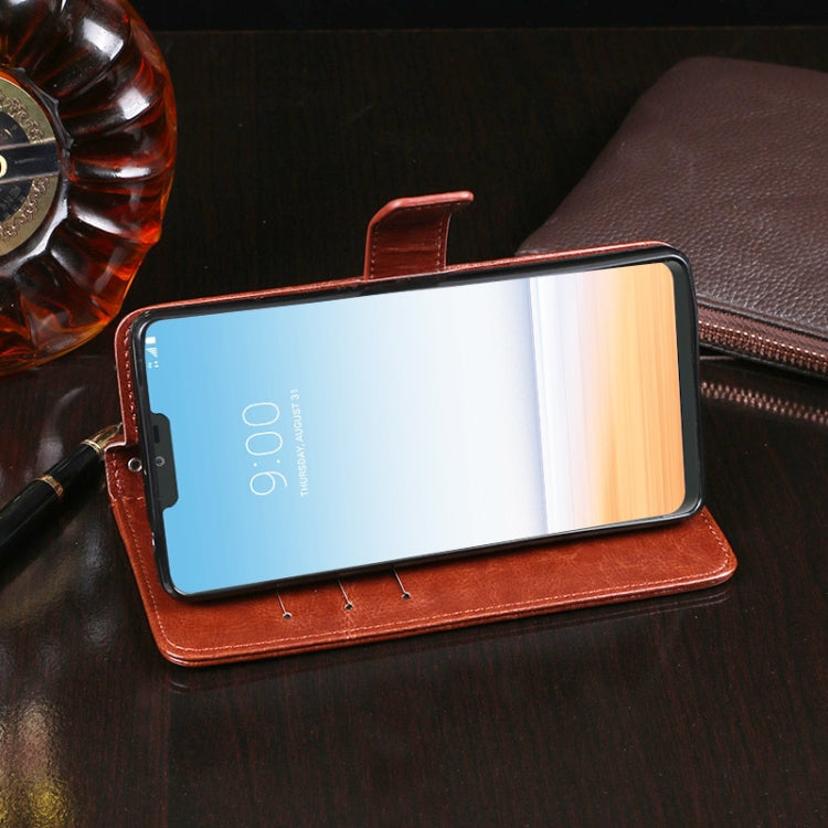 For LG G7 ThinQ idewei Crazy Horse Texture Horizontal Flip Leather Case with Holder & Card Slots & Wallet