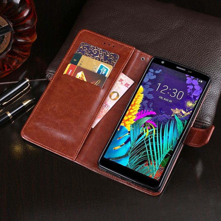 For LG K30 (2019) idewei Crazy Horse Texture Horizontal Flip Leather Case with Holder & Card Slots & Wallet