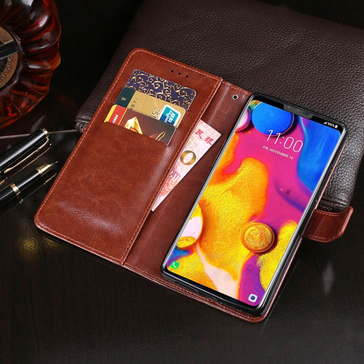 For LG V40 ThinQ idewei Crazy Horse Texture Horizontal Flip Leather Case with Holder & Card Slots & Wallet