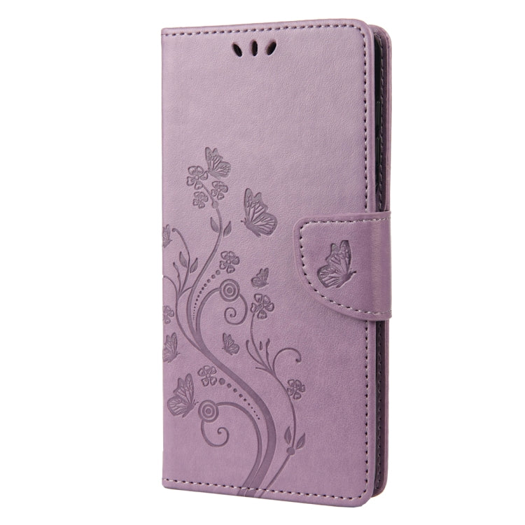 For Samsung Galaxy S23+ 5G Butterfly Flower Pattern Flip Leather Phone Case