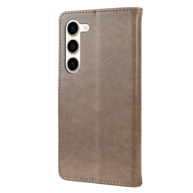 For Samsung Galaxy S23+ 5G Butterfly Flower Pattern Flip Leather Phone Case
