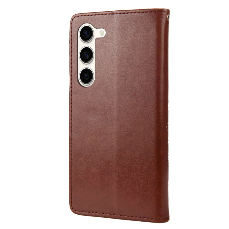 For Samsung Galaxy S23+ 5G Butterfly Flower Pattern Flip Leather Phone Case