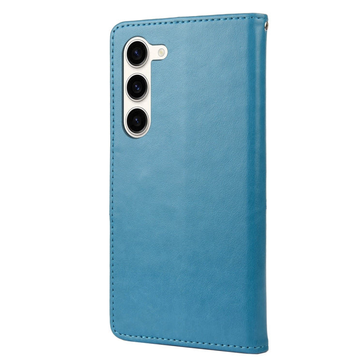For Samsung Galaxy S23+ 5G Butterfly Flower Pattern Flip Leather Phone Case