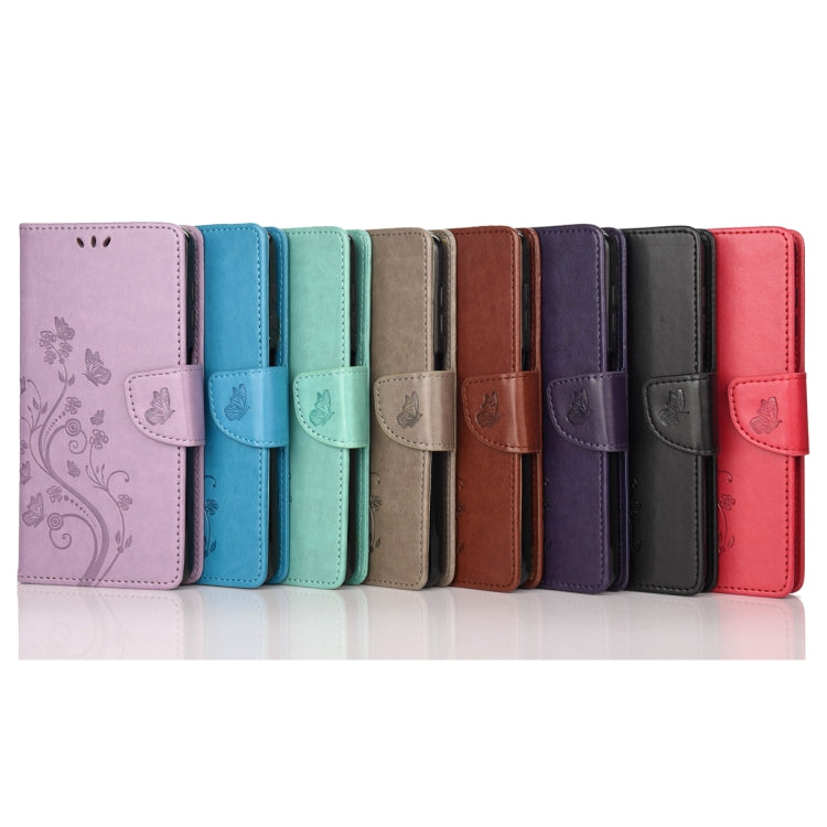 For Samsung Galaxy S23+ 5G Butterfly Flower Pattern Flip Leather Phone Case