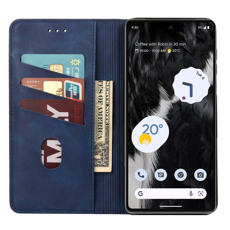 For Google Pixel 7a Skin Feel Splicing Leather Phone Case