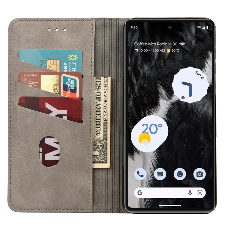 For Google Pixel 7a Skin Feel Splicing Leather Phone Case