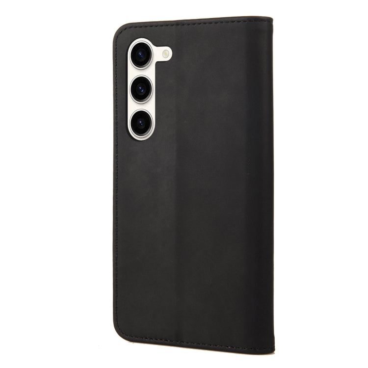 For Samsung Galaxy S23 5G Skin Feel Splicing Leather Phone Case