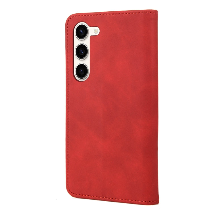 For Samsung Galaxy S23 5G Skin Feel Splicing Leather Phone Case