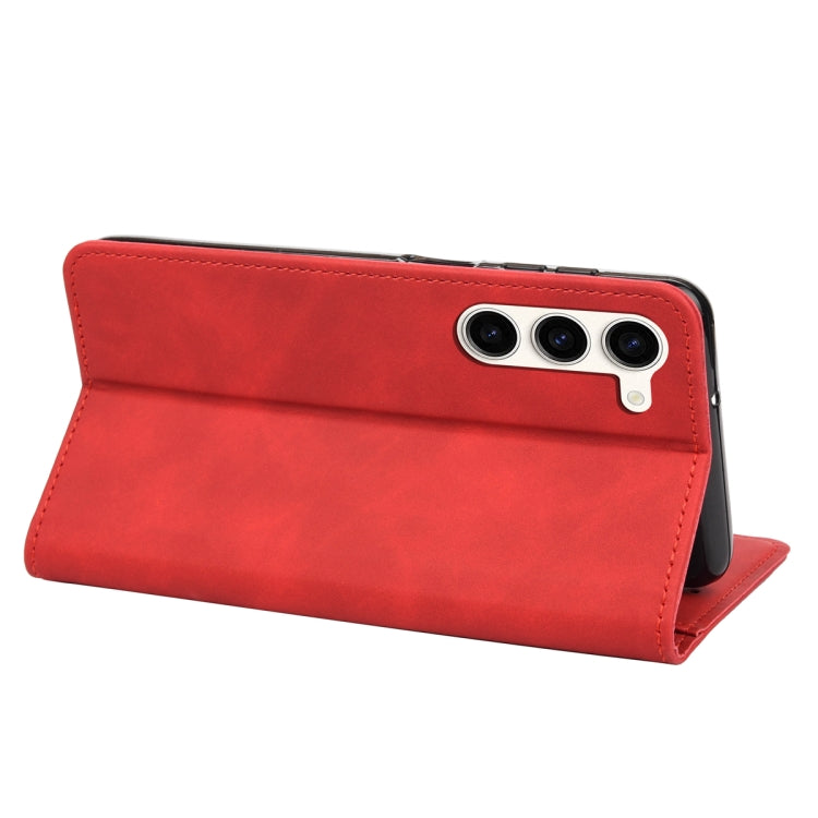 For Samsung Galaxy S23 5G Skin Feel Splicing Leather Phone Case