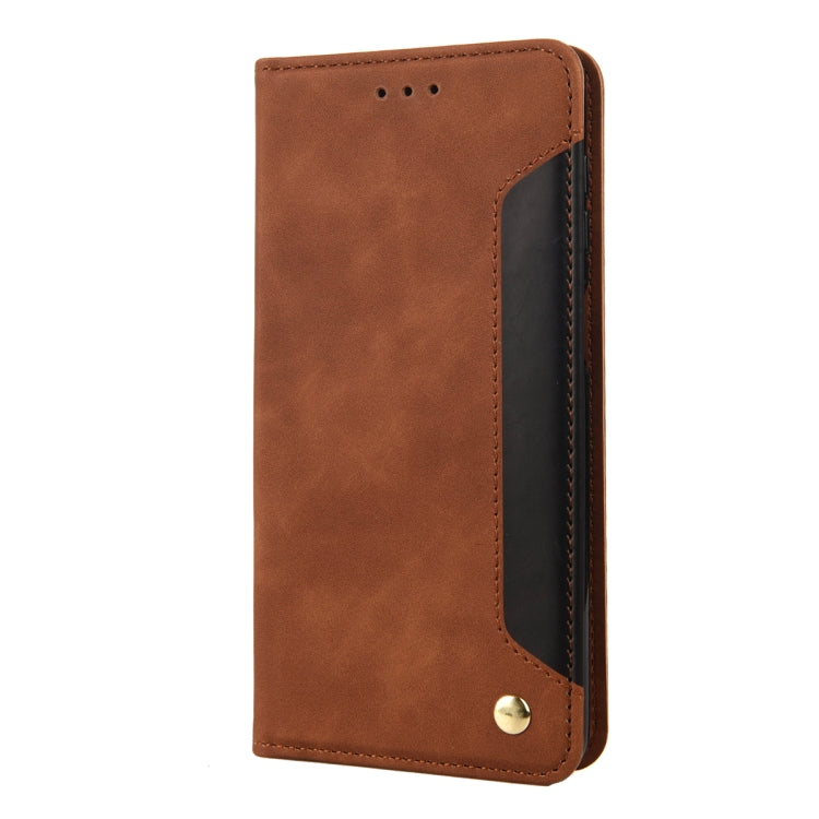 For Samsung Galaxy S23 5G Skin Feel Splicing Leather Phone Case