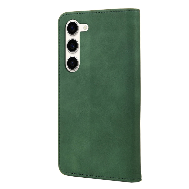 For Samsung Galaxy S23 5G Skin Feel Splicing Leather Phone Case