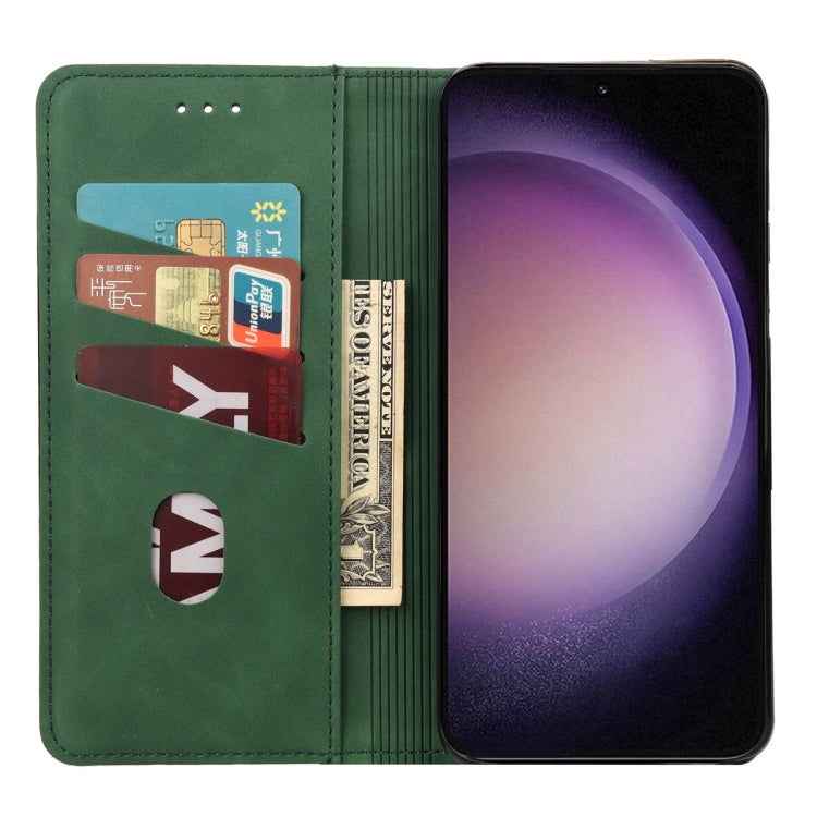 For Samsung Galaxy S23 5G Skin Feel Splicing Leather Phone Case