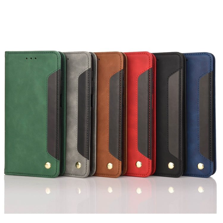 For Samsung Galaxy S23 5G Skin Feel Splicing Leather Phone Case