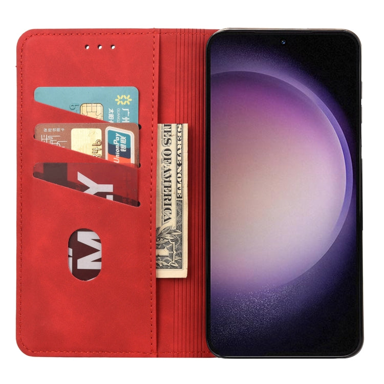 For Samsung Galaxy S23+ 5G Skin Feel Splicing Leather Phone Case