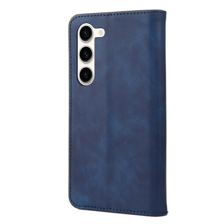 For Samsung Galaxy S23+ 5G Skin Feel Splicing Leather Phone Case