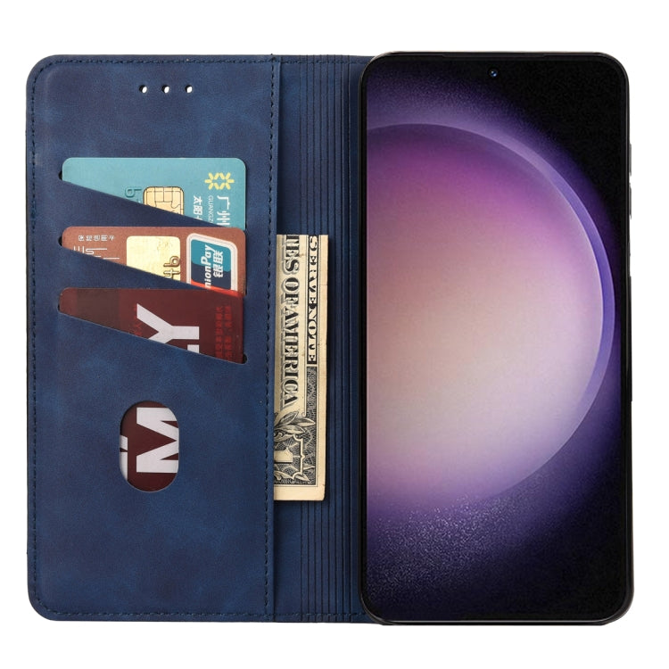 For Samsung Galaxy S23+ 5G Skin Feel Splicing Leather Phone Case