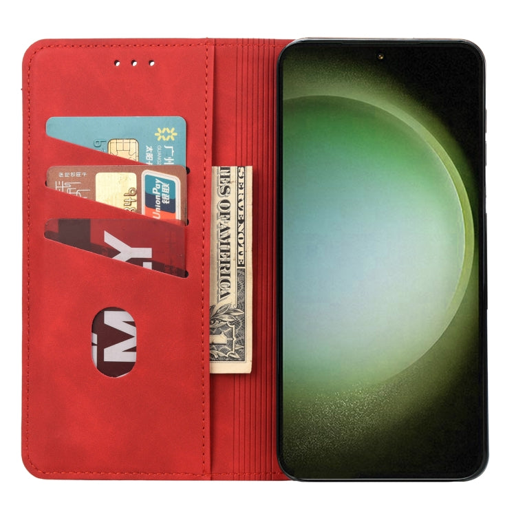 For Samsung Galaxy S23 Ultra 5G Skin Feel Splicing Leather Phone Case