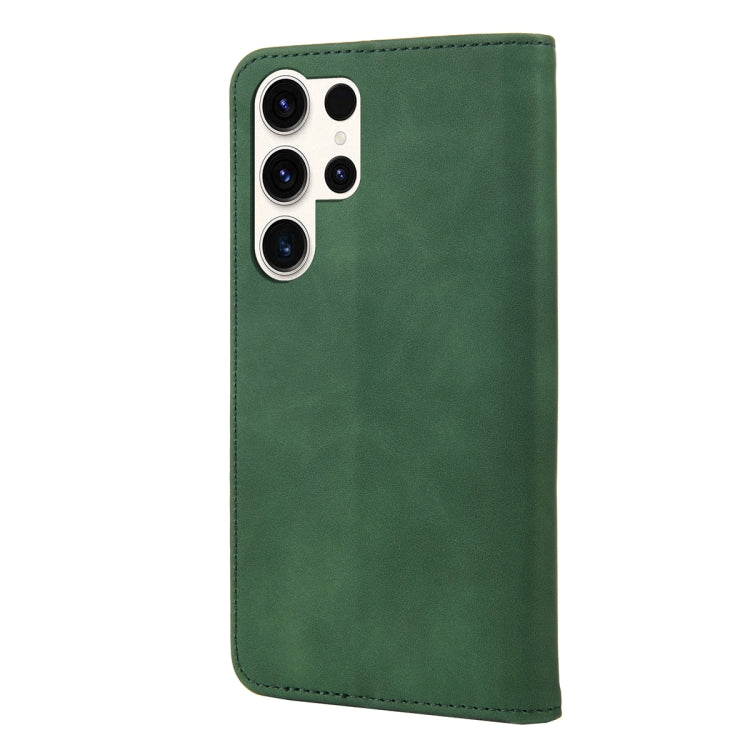 For Samsung Galaxy S23 Ultra 5G Skin Feel Splicing Leather Phone Case