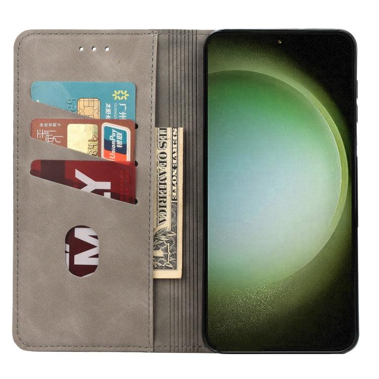 For Samsung Galaxy S23 Ultra 5G Skin Feel Splicing Leather Phone Case