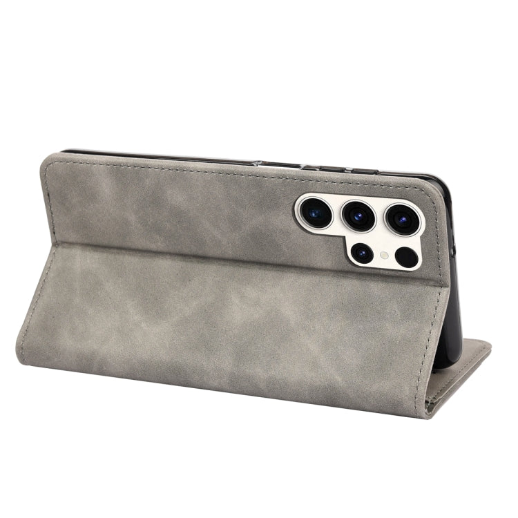 For Samsung Galaxy S23 Ultra 5G Skin Feel Splicing Leather Phone Case