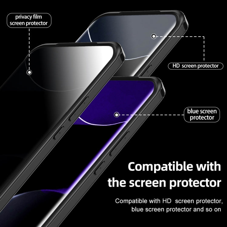 For Honor Magic5 Pro Armor Clear TPU Hard PC Phone Case