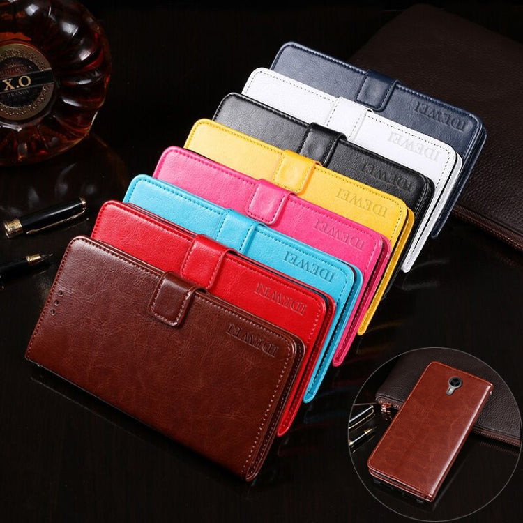 For Ulefone Power 2 idewei  Crazy Horse Texture Horizontal Flip Leather Case with Holder & Card Slots & Wallet