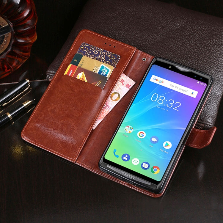 For Ulefone Power 5 idewei  Crazy Horse Texture Horizontal Flip Leather Case with Holder & Card Slots & Wallet