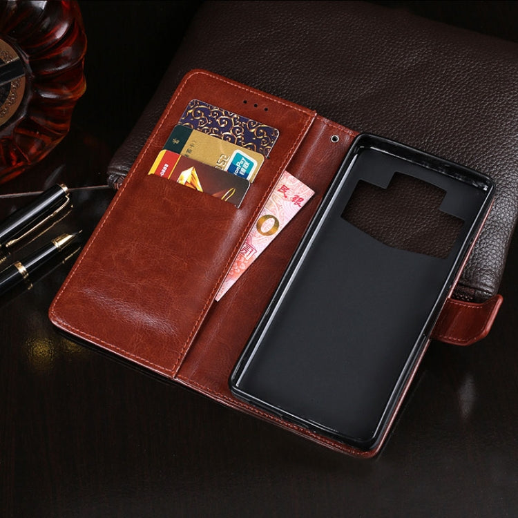 For Ulefone Power 5 idewei  Crazy Horse Texture Horizontal Flip Leather Case with Holder & Card Slots & Wallet
