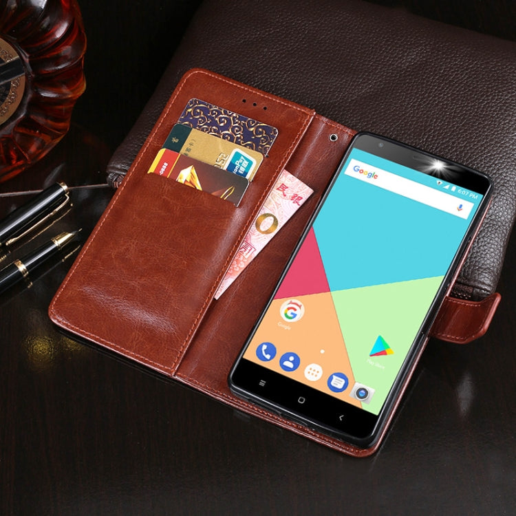 For Ulefone S7 idewei  Crazy Horse Texture Horizontal Flip Leather Case with Holder & Card Slots & Wallet