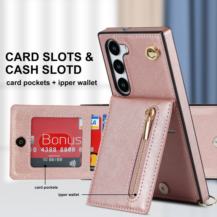 For Samsung Galaxy S23+ 5G Cross-body Zipper Square TPU+PU Back Cover Case