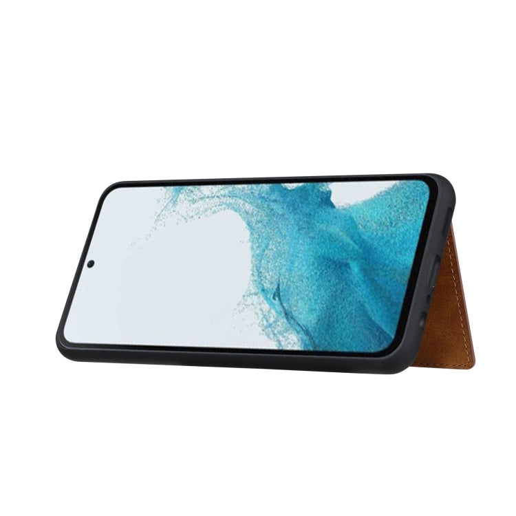 For Samsung Galaxy A54 5G Calfskin Card Slot TPU + PU Phone Case