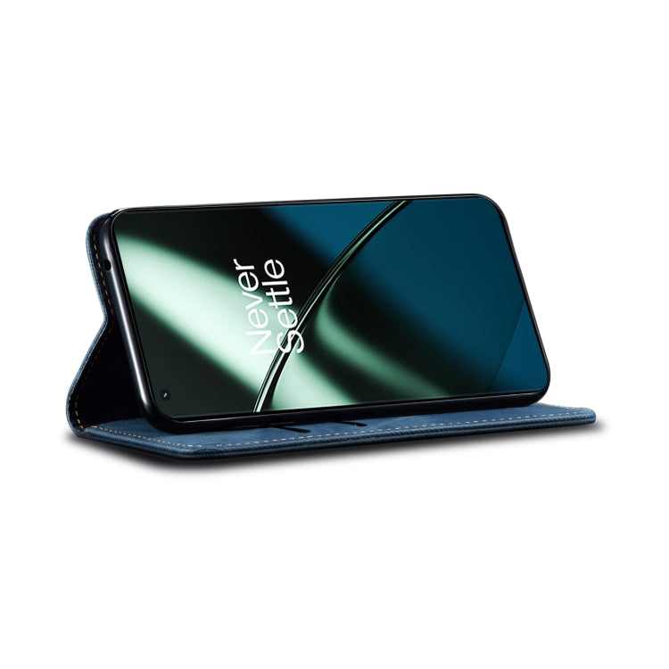 For OnePlus Ace 2 5G Denim Texture Flip Leather Phone Case