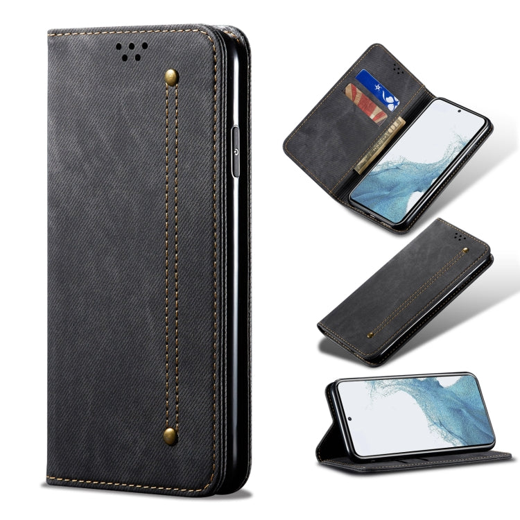 For Samsung Galaxy A54 5G Denim Texture Flip Leather Phone Case