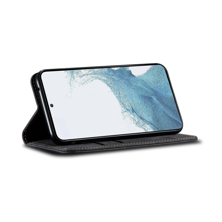 For Samsung Galaxy A54 5G Denim Texture Flip Leather Phone Case