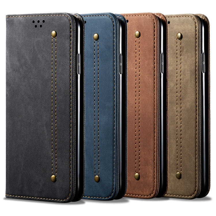 For Samsung Galaxy A54 5G Denim Texture Flip Leather Phone Case