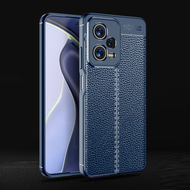 For Xiaomi Redmi Note 12 Pro 5G Global Litchi Texture Shockproof TPU Phone Case