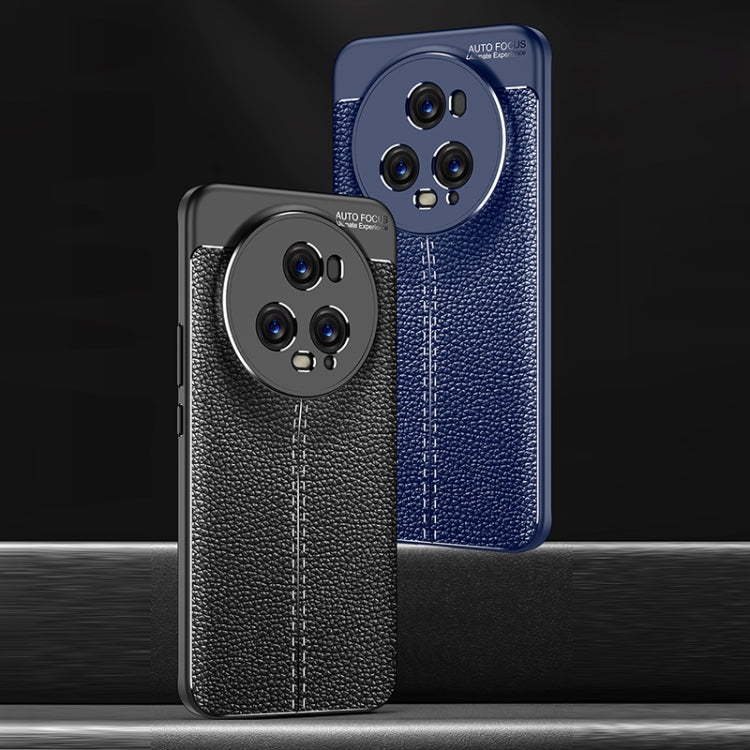 For Honor Magic5 Pro Litchi Texture Shockproof TPU Phone Case