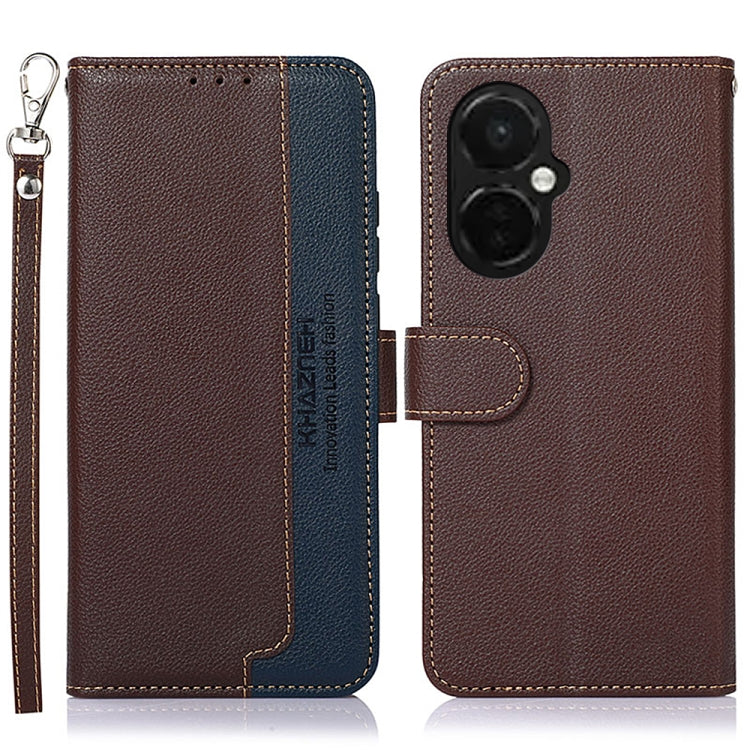 For OnePlus Nord CE 3 Lite KHAZNEH Litchi Texture Leather RFID Phone Case